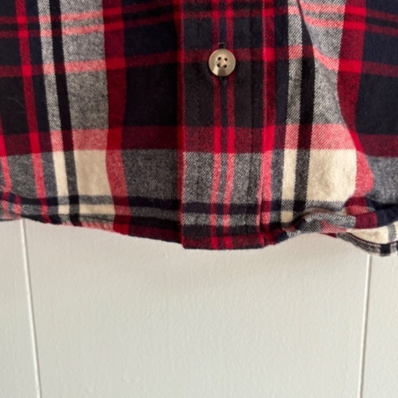 TNA men's plaid button down 100% cotton long sleeve shirt casual size M - Picture 8 of 11